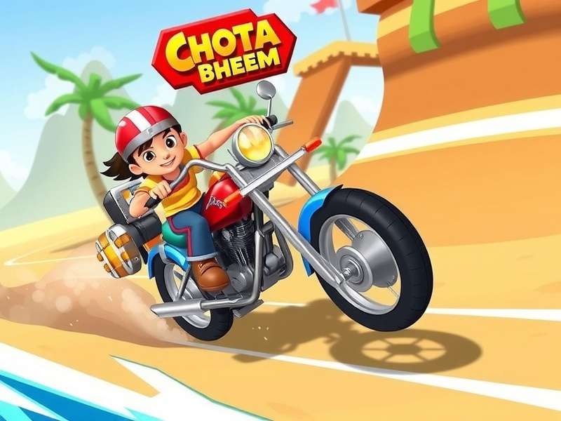 Indian Players Racing in Chhota Bheem Beach Race