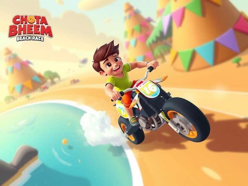 Chhota Bheem Beach Race Gameplay
